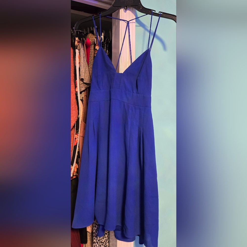 Express Royal Blue Mini Dress